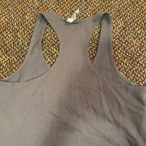 Alpha Sigma Alpha glitter letters grey tank top ASA shirt - Picture 5 of 5